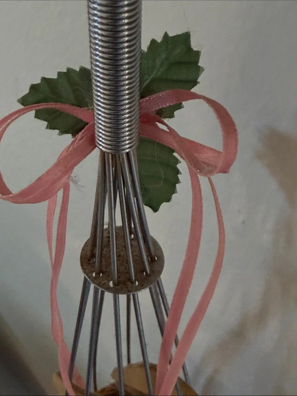 Pink Ribbon Nesting Duck Hanging Wall Decor